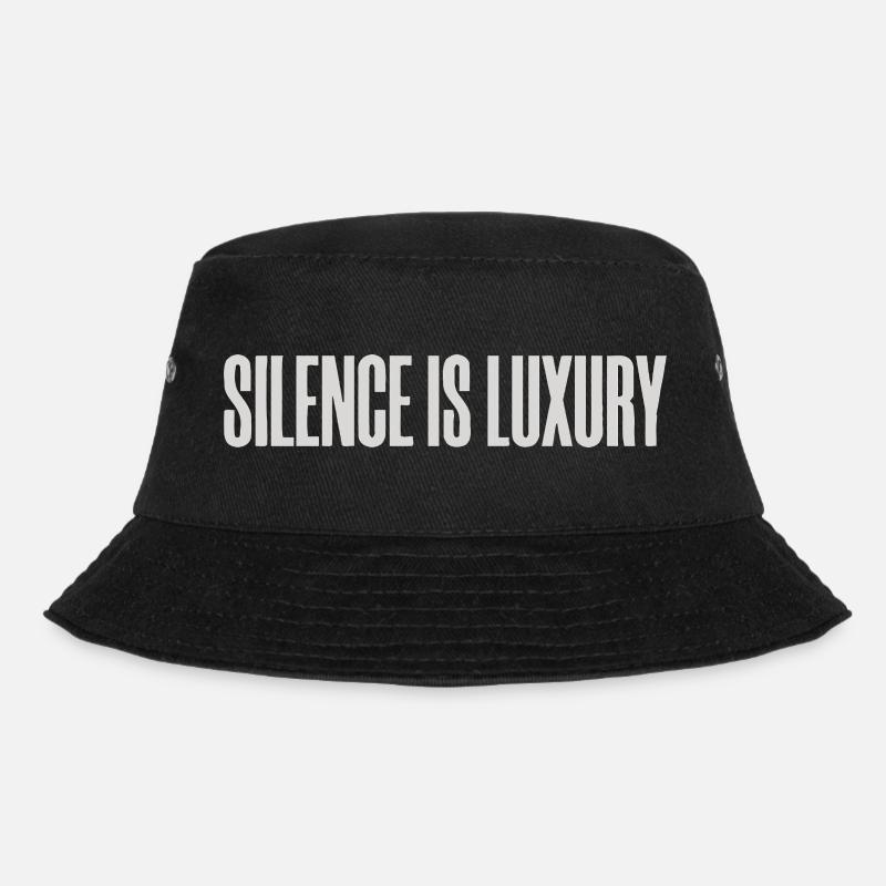 Minimalist Premium Typography Design - Bucket Hat - black