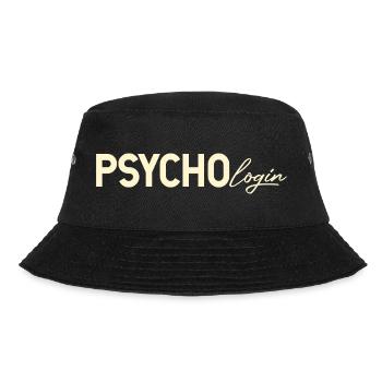 Psychologin Psycho Wortspiel Humor Ärztin - Bucket Hat - Schwarz - Vorne - Lela (165cm)