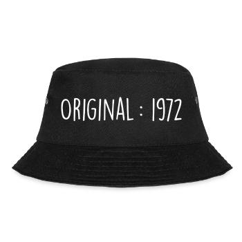 Original 1972 Geschenk 1972 Rücklauf 1972 - Bucket Hat - Schwarz - Vorne