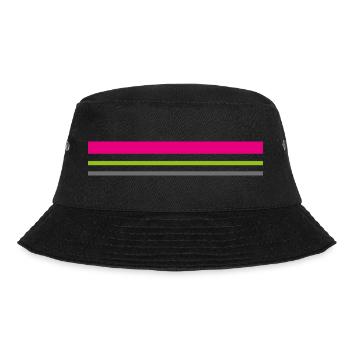 T-shirt features colors pink green gray gift idea - Bucket Hat - black - Front - Lela (165cm)