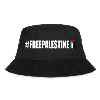 Free palestine - Bucket Hat - Schwarz - Vorne - Lela (165cm)