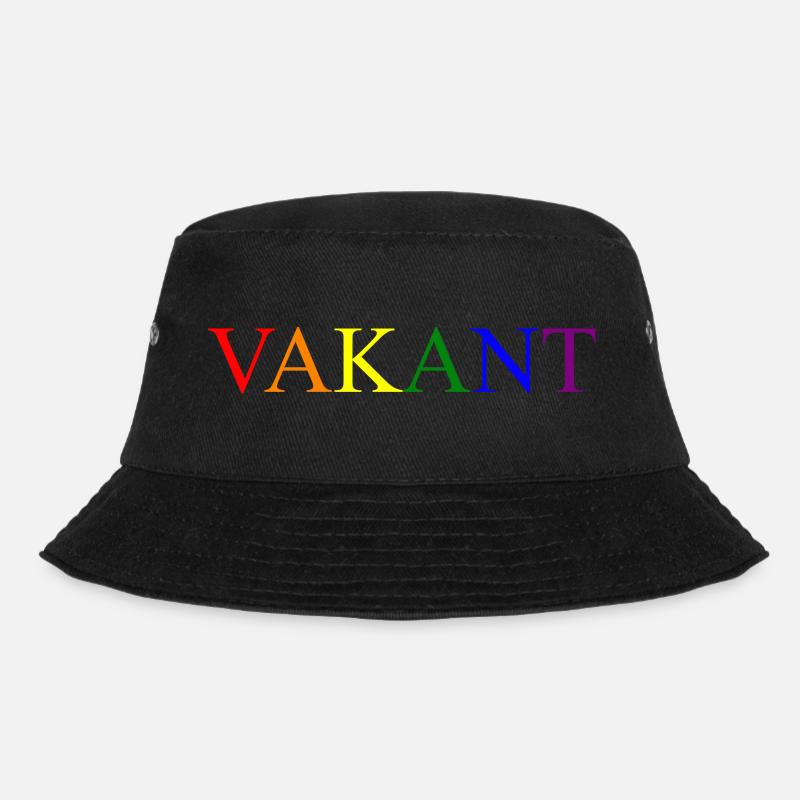 Vacant lettering 1 - Bucket Hat - black