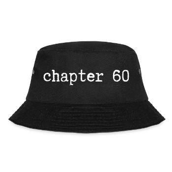 chapter 60 Geburtstag - Bucket Hat - Schwarz - Vorne - Lela (165cm)