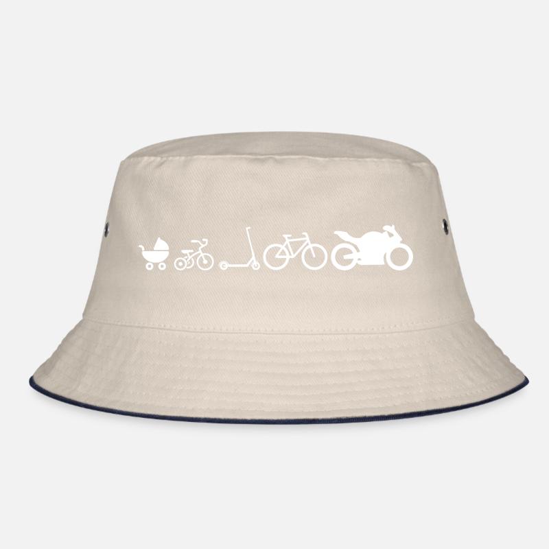 Motorad Evolution Entwicklung lustig Bucket Hat