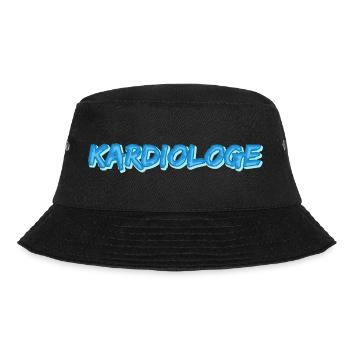 Kardiologe als Comic - Bucket Hat - Schwarz - Vorne - Lela (165cm)