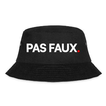 PAS FAUX | Expression humour minimaliste - Bob - noir - Devant - Lela (165cm)
