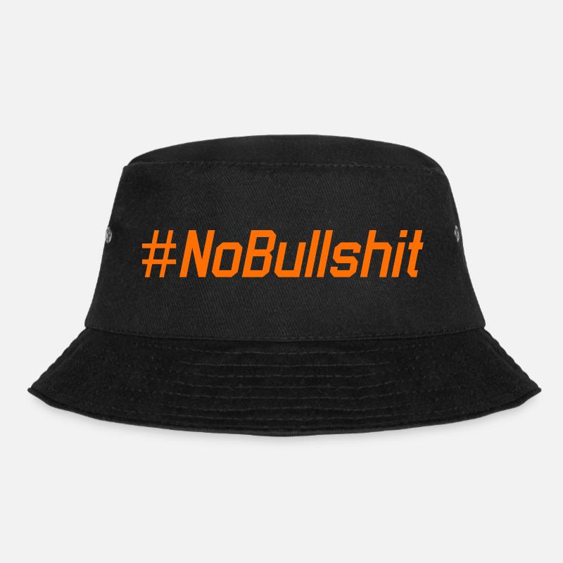HASHTAG NO BULLSHIT #NoBullshit # No Bullshit - Bucket Hat - Schwarz