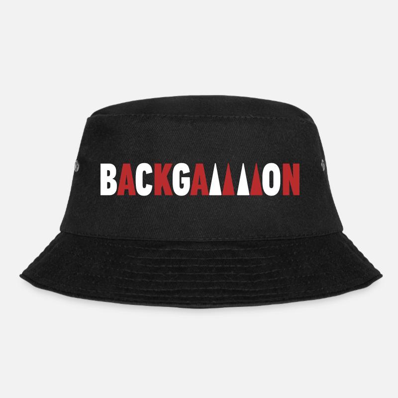 Backgammon - Bucket Hat - Schwarz