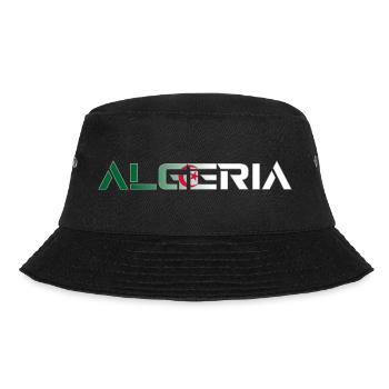Lettrage Pays - ALGERIA - Flagge Algerien - Bucket Hat - Schwarz - Vorne - Lela (165cm)