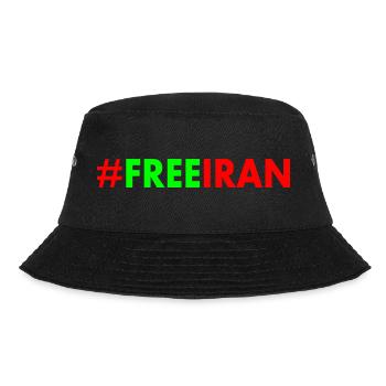 Free iran - Bucket Hat - Schwarz - Vorne - Lela (165cm)