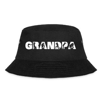 Lustiges Vogelbeobachten Opa Hobbybeobachter Geschenk Pappa - Bucket Hat - Schwarz - Vorne - Lela (165cm)