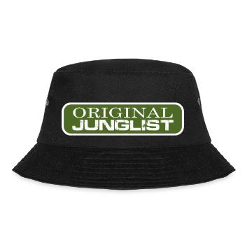 Original Junglist Drum and Bass DnB 90s Green - Bucket Hat - black - Front - Lela (165cm)