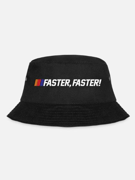 FASTER FASTER - Bucket Hat - black