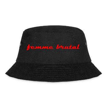 femme brutal. - Bucket Hat - Schwarz - Vorne - Lela (165cm)