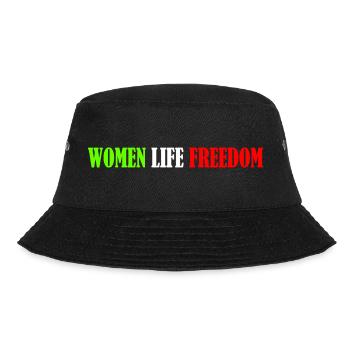 Women life freedom - Bucket Hat - black - Front - Lela (165cm)