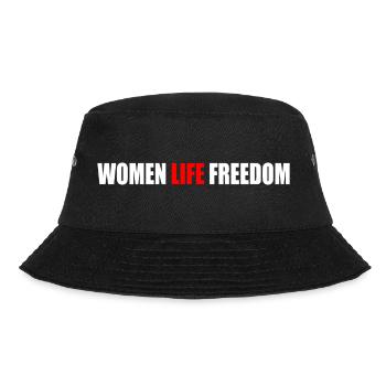 Women life freedom - Bucket Hat - Schwarz - Vorne - Lela (165cm)