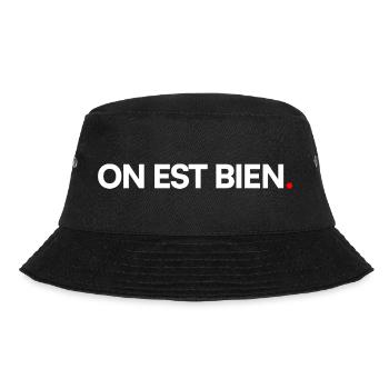 ON EST BIEN | Expression humour minimaliste - Bob - noir - Devant - Lela (165cm)