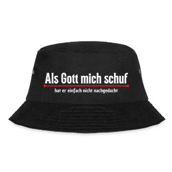 Als Gott mich schuf - Bucket Hat - Schwarz - Vorne - Lela (165cm)