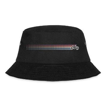 Gradient Barcode Sunset - Bucket Hat - black - Front - Lela (165cm)