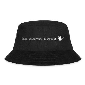Überlebensrate Unbekannt Pflanzen Gärtner Humor - Bucket Hat - Schwarz - Vorne - Lela (165cm)
