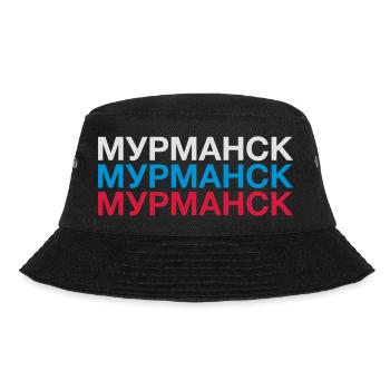 MURMANSK Russia Flag Cyrillic - Bucket Hat - black - Front - Lela (165cm)