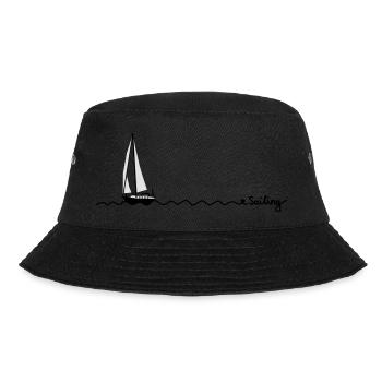 love sailing - Bucket Hat - Schwarz - Vorne - Lela (165cm)