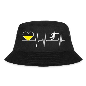 Dortmund Fußball Herzschlag | Herz | Fans Geschenk - Bucket Hat - black - Front - Lela (165cm)