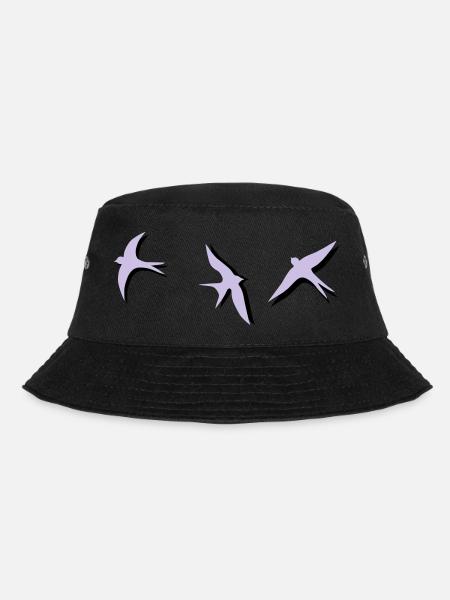 swallow - Bucket Hat - black