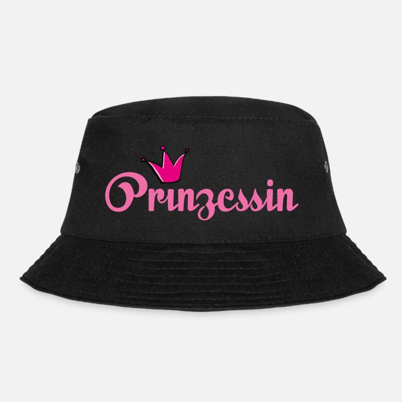 Prinzessin - Bucket Hat - Schwarz