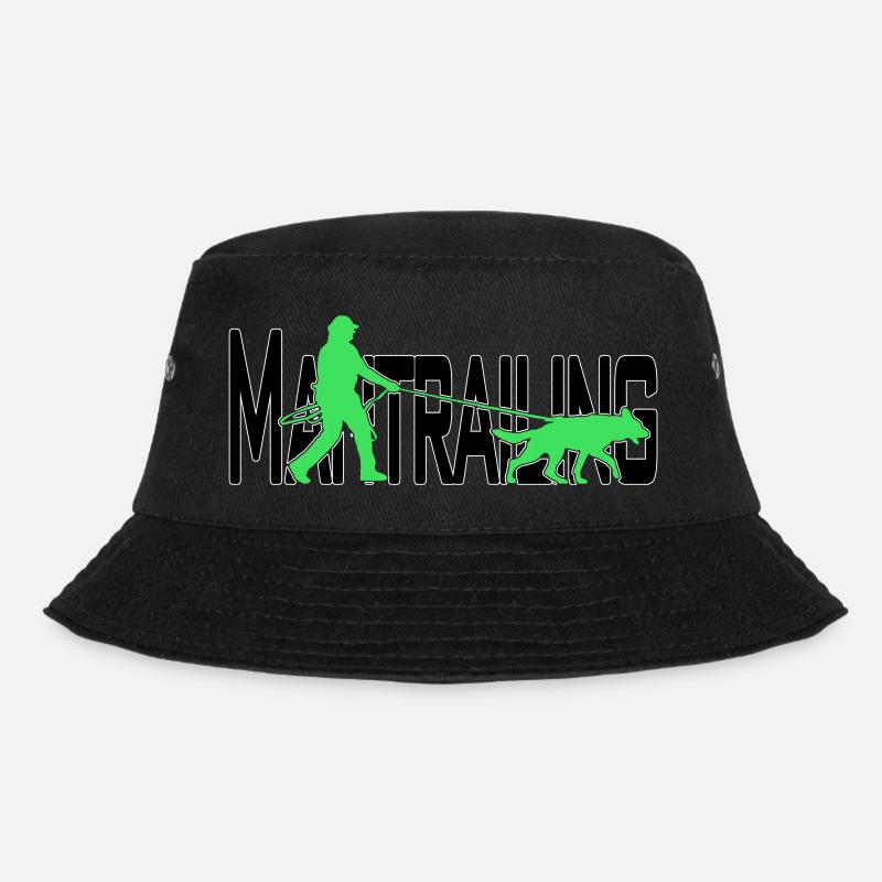Mantrailing Schwarz/grün - Bucket Hat - Schwarz
