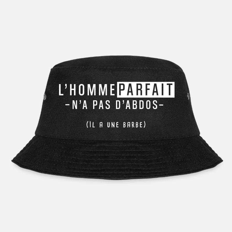 L'homme parfait n'a pas d'abdos il a une barbe - Bob - noir
