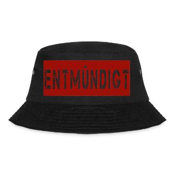 Entmündigt Maske - Bucket Hat - Schwarz - Vorne - Lela (165cm)