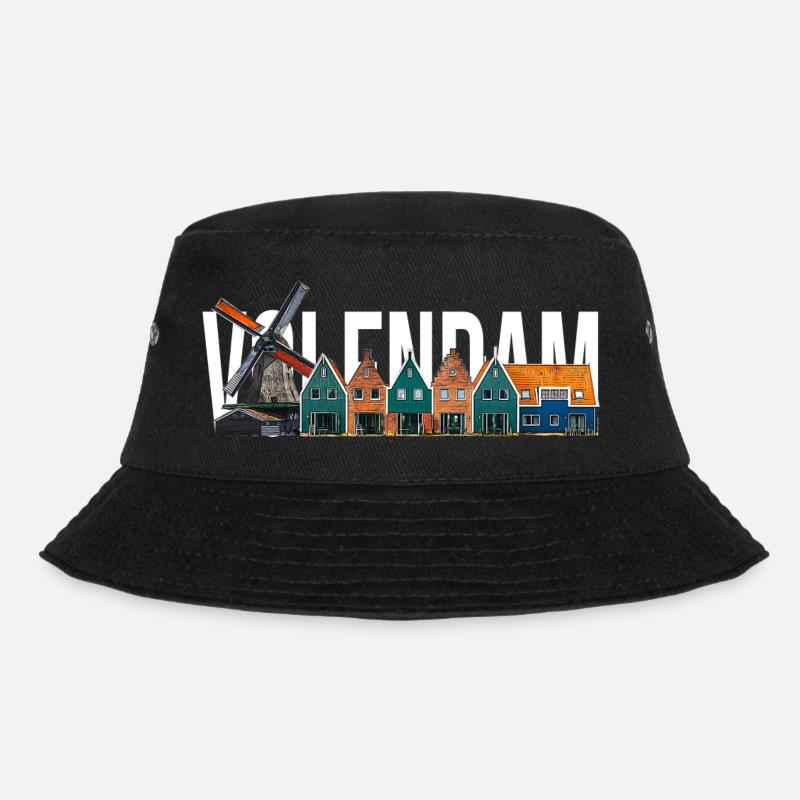 Volendam - Bucket Hat - black