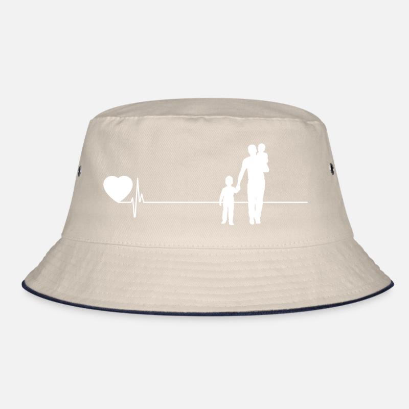 Herz Vater Papa Dad Geschenk Vatertag Papi Bucket Hat