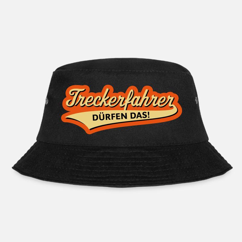 Treckerfahrer Dürfen Das! (Trecker, Traktor, 3CV4) - Bucket Hat - Schwarz