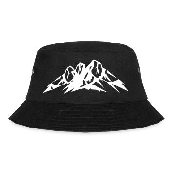 Mountains Icon - Bucket Hat - black - Front - Lela (165cm)