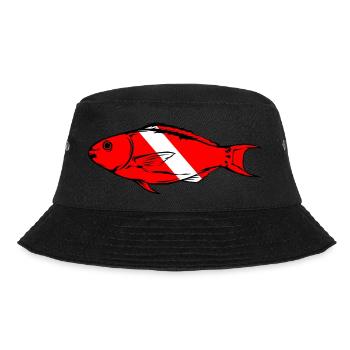 Parrotfish by Scuba.Style - Bucket Hat - black - Front - Lela (165cm)