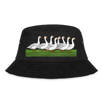 Geese - Bucket Hat - black - Front - Lela (165cm)
