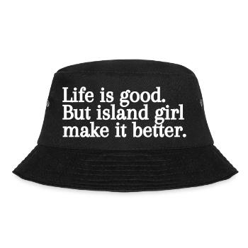 Personalized T-shirt the girls of the islands - Bucket Hat - black - Front - Lela (165cm)
