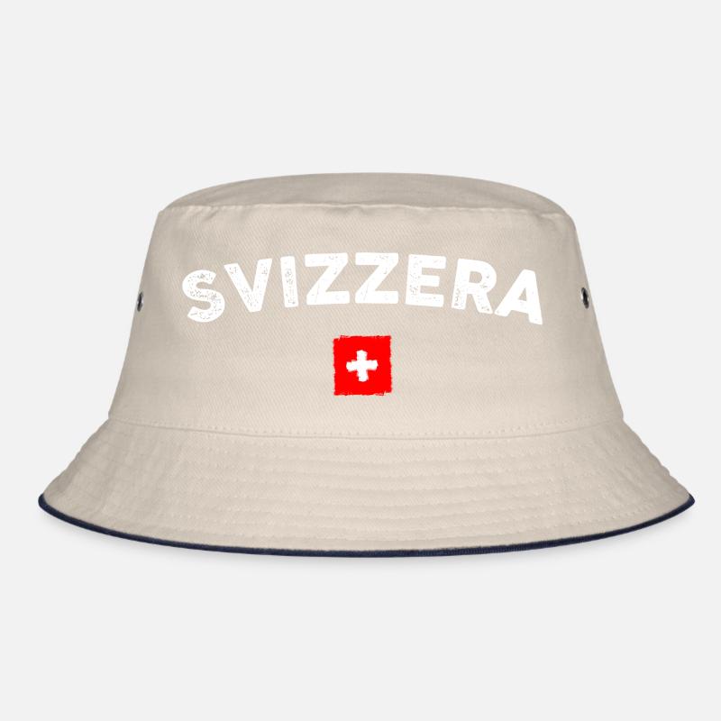 Svizzera Arc Emblem Flagge Bucket Hat