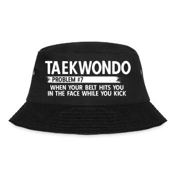 Koreanischer Kampfsport Taekwondo - Bucket Hat - Schwarz - Vorne - Lela (165cm)