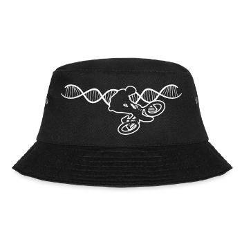 Fahrrad Radeln Fahrradtour Mountainbike Radfahren - Bucket Hat - Schwarz - Vorne - Lela (165cm)