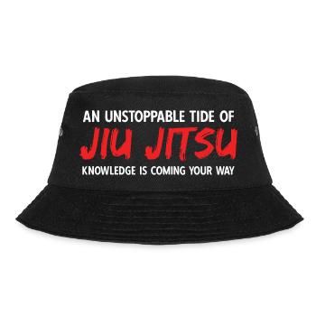 BJJ Jiu Jitsu - Bucket Hat - Schwarz - Vorne - Lela (165cm)