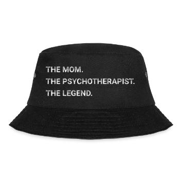 The Mom The Psychotherapist The Legend - Bucket Hat - black - Front - Lela (165cm)