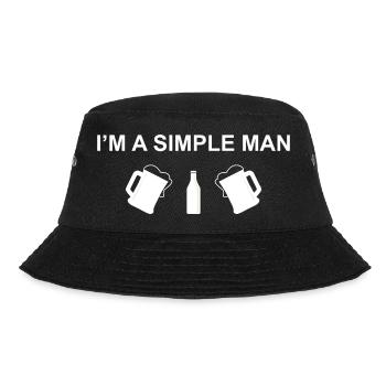 Beer Beer Wine Vino Party - Bucket Hat - black - Front - Lela (165cm)