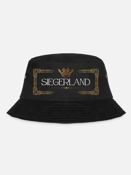Siegerland - beim goldenen Krönchen - Bucket Hat - Schwarz