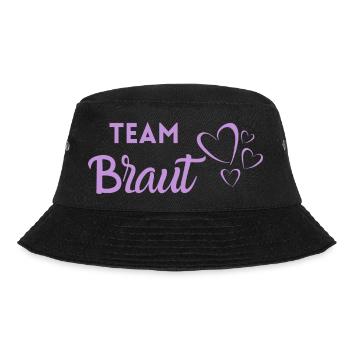 Team Braut - Bucket Hat - Schwarz - Vorne - Lela (165cm)