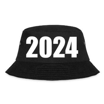 2024 white New Year's Eve black - Bucket Hat - black - Front - Lela (165cm)