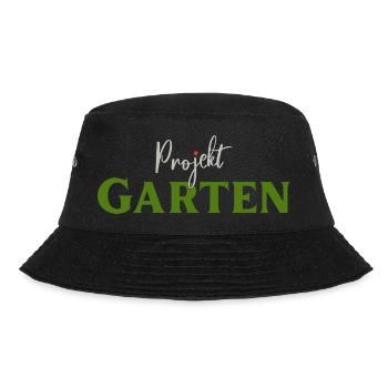 Projekt Garten Gärtnerin Gärtner - Bucket Hat - Schwarz - Vorne - Lela (165cm)
