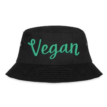 Vegan - Bucket Hat - Schwarz - Vorne - Lela (165cm)